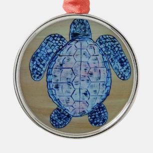 Adorno Metálico Tortuga de la costa