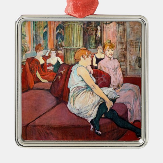 Adorno Metálico Toulouse-Lautrec - En el Salón, rue des Moulins (Frente)