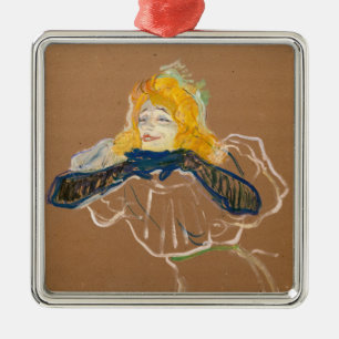 Adorno Metálico Toulouse-Lautrec - Yvette Guilbert Cantando