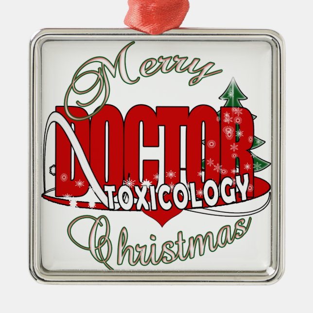 Adorno Metálico TOXICOLOGÍA MÉDICA navidades TOXICOLOGISTA (Frente)