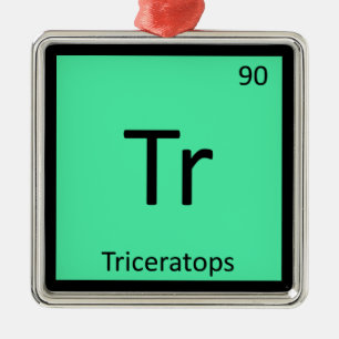 Adorno Metálico Tr - Tabla periódica de la química del dinosauri