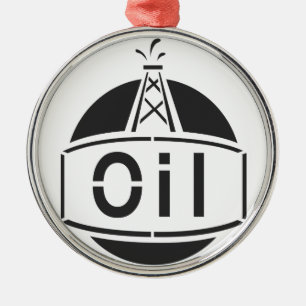 Adorno Metálico Trabajador de la plataforma petrolera