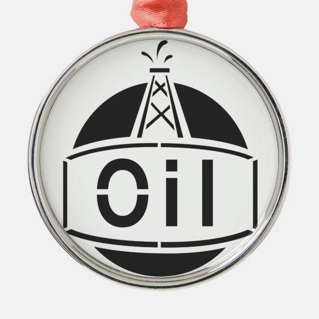 Adorno Metálico Trabajador de la plataforma petrolera (Frente)