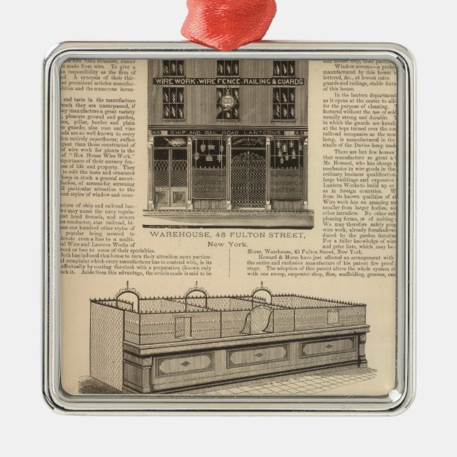 Adorno Metálico Trabajos nacionales del alambre y de la linterna, (Frente)