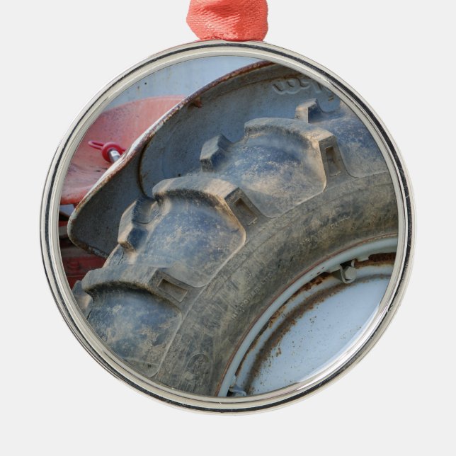 Adorno Metálico tractor antiguo (Frente)