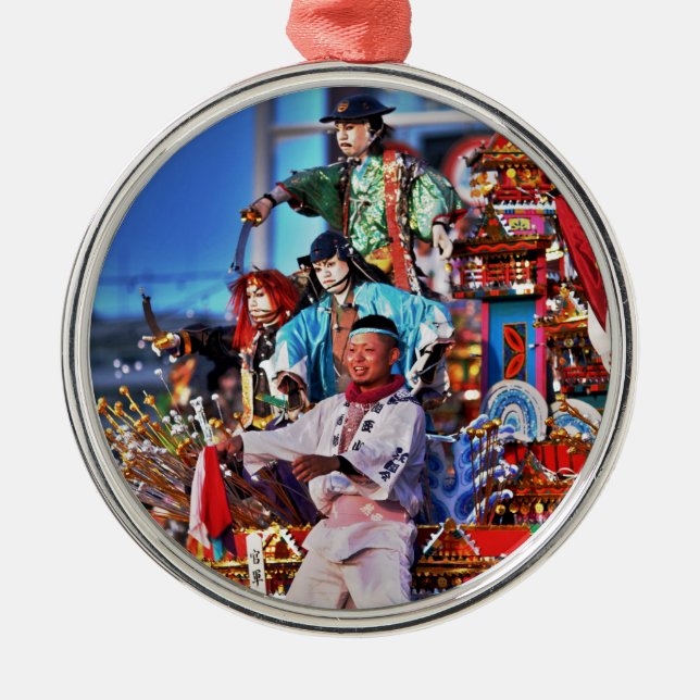 Adorno Metálico Tradición del Festival de Japón (Frente)