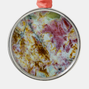 Adorno Metálico Trama de Opalita Verde Australiano