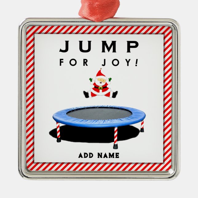 Adorno Metálico Trampolinización de Santa Navidades (Frente)