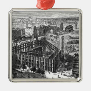 Adorno Metálico Transformación de París: Construcción en 1861