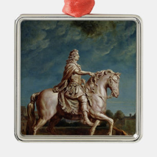 Adorno Metálico Transporte de la estatua ecuestre de Louis XIV