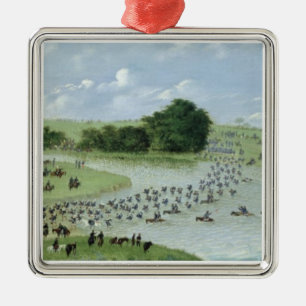 Adorno Metálico Travesía del río San Joaquin, Paraguay, 1865
