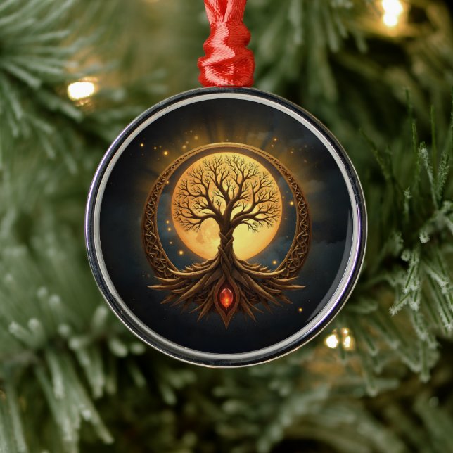 Adorno Metálico Tree of Life – Moonlit Enlightenment (Árbol)