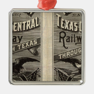 Adorno Metálico Tren Central de Houston y Texas a través de Texas 