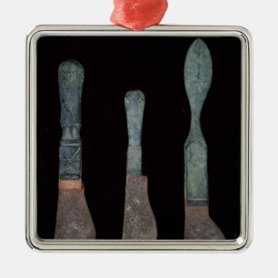 Adorno Metálico Tres cuchillos de Pompeya, romano, ANUNCIO de