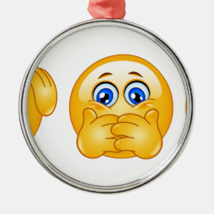 Adorno Metálico tres emojis sabias