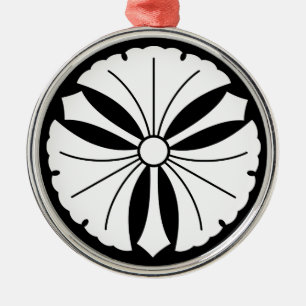 Adorno Metálico Tres hojas de ginkgo con espadas