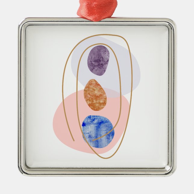 Adorno Metálico Tres piedras (Frente)