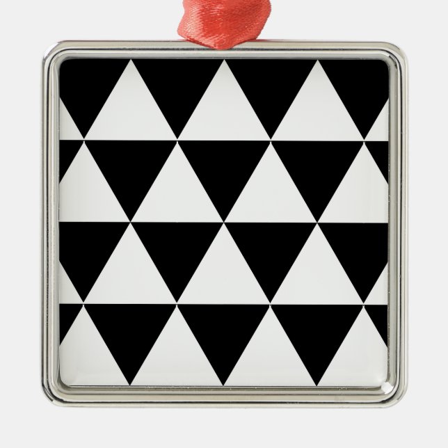 Adorno Metálico Triángulos blancos (Frente)