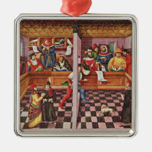 Adorno Metálico Tribunal de los científicos