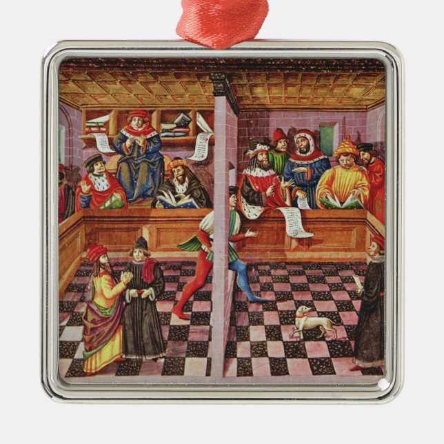 Adorno Metálico Tribunal de los científicos (Frente)