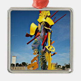 Adorno Metálico Tributo al Estatuto de Voluntariado en Lake Mirror