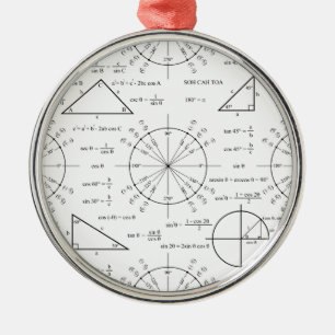 Adorno Metálico Trig y triángulos