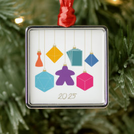 Adorno Metálico Trim the Tree with Board Games Premium Ornament