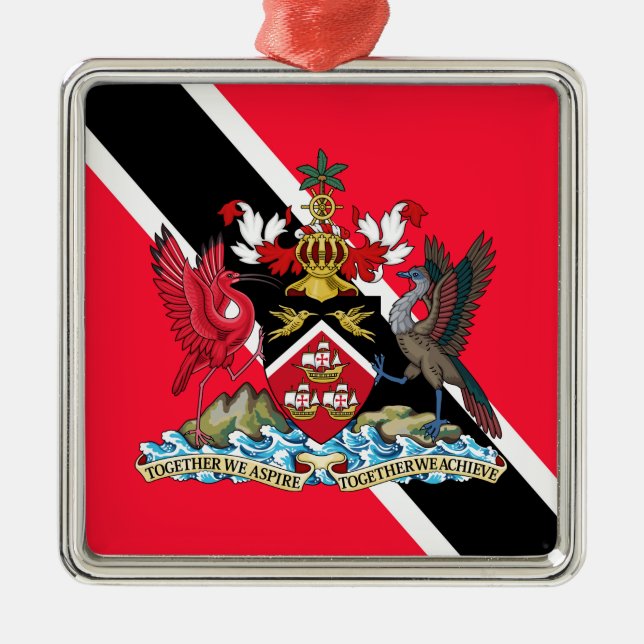Adorno Metálico Trinidad and Tobago (Frente)