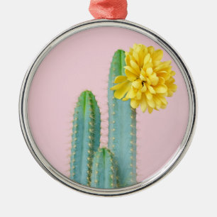 Adorno Metálico Trío azul del cactus