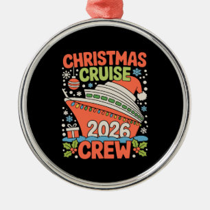 Adorno Metálico Tripulación de Crucero 2026 Navidades Barco Santa 