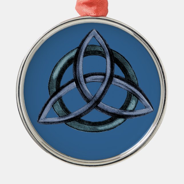 Adorno Metálico Triquetra (azul) (Frente)