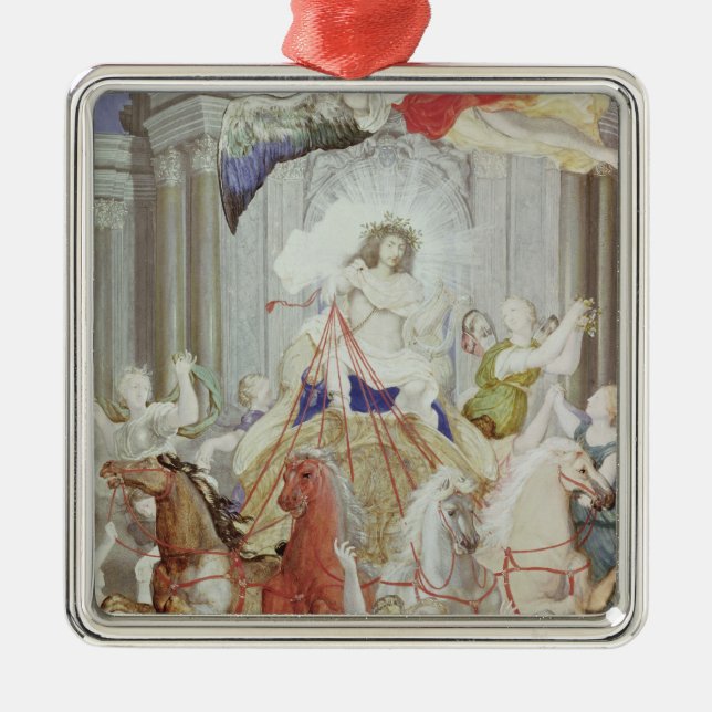 Adorno Metálico Triumph de rey Louis XIV de Francia (Frente)