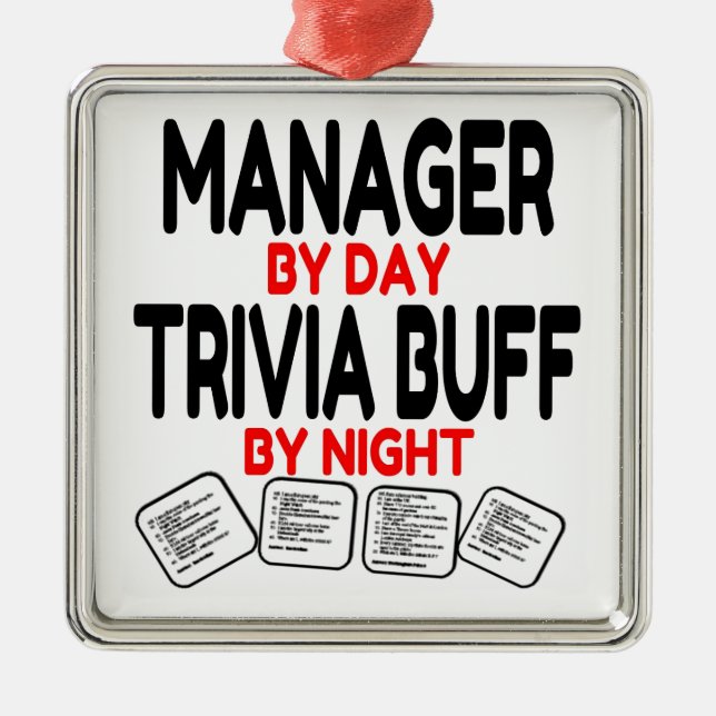 Adorno Metálico Trivia Buff Manager (Frente)