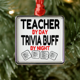 Adorno Metálico Trivia Buff Teacher