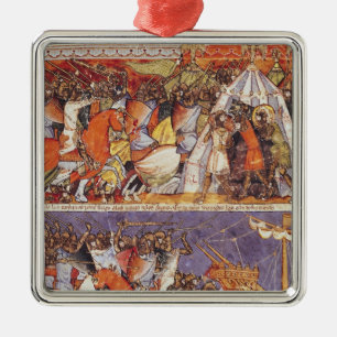 Adorno Metálico Trojan que invaden el campo griego