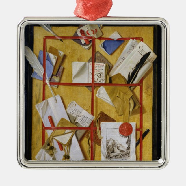 Adorno Metálico Trompe - l ' oeil (Frente)