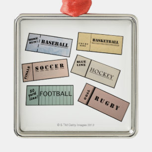 Adorno Metálico Trozos de boleto