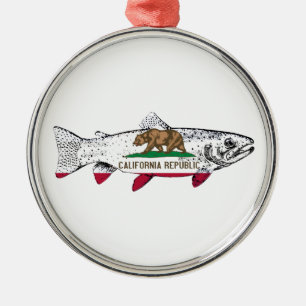 Adorno Metálico Trucha de California