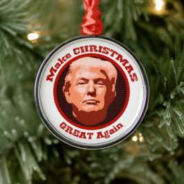 Adorno Metálico Trump Grandes Navidades