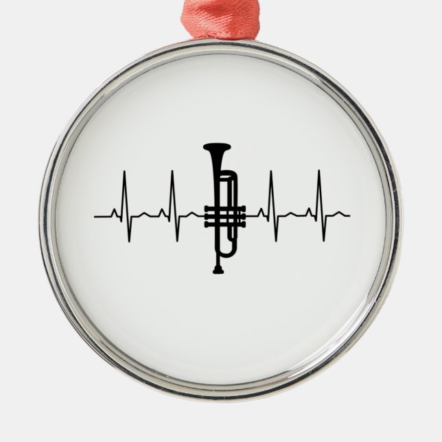 Adorno Metálico Trumpet Heartbeat (Frente)