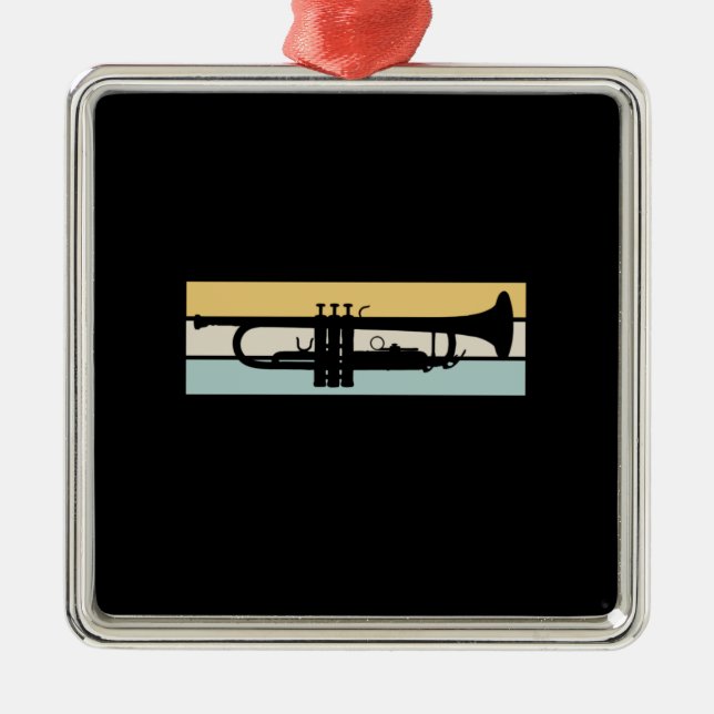 Adorno Metálico Trumpet Vintage (Frente)