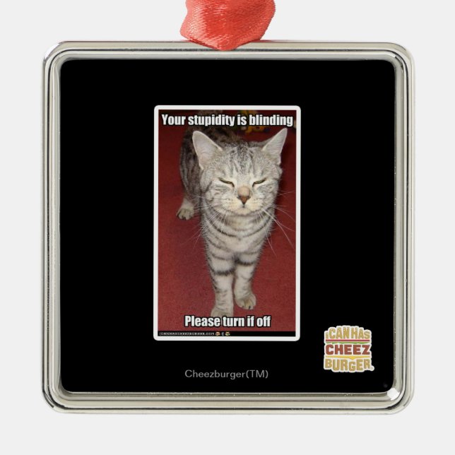 Adorno Metálico Tu estupidez está cegando 2 (Frente)