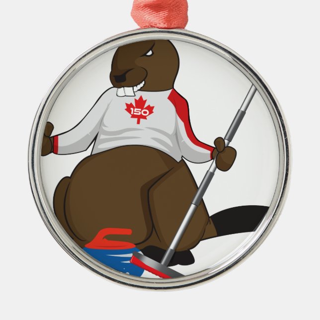 Adorno Metálico Tubería que se encrespa del castor de Canadá 150 (Frente)