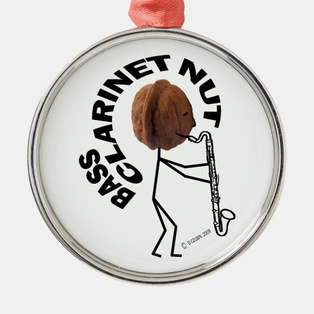 Adorno Metálico Tuerca Clarinet Bass (Frente)