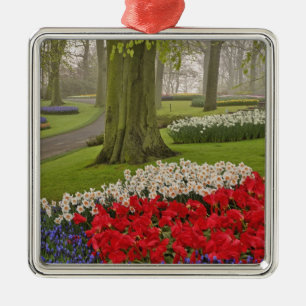 Adorno Metálico Tulipanes y narcisos, Jardines Keukenhof,