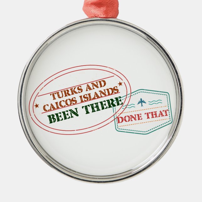 Adorno Metálico Turks and Caicos Islands allí hecho eso (Frente)