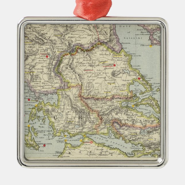 Adorno Metálico Turquía en Europa, Grecia del norte (Frente)