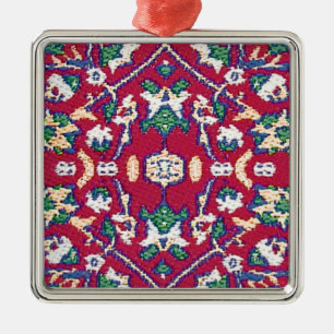 Adorno Metálico Turquía,Turco,Textil,Tela,Tela de alfombra rojo s