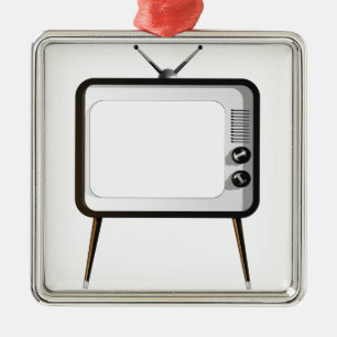 Adorno Metálico TV con la pantalla vacía