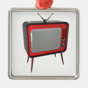 Adorno Metálico TV retra roja